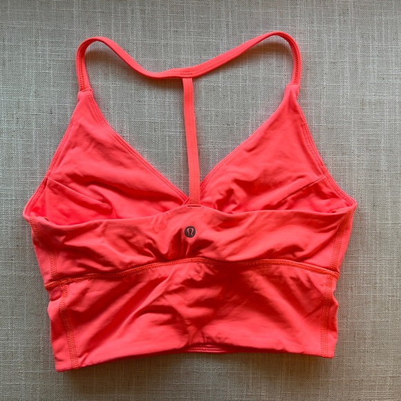 RARE Lululemon Twist Bra Long Line in Grapefruit | Size 2 - Picture 6 of 7